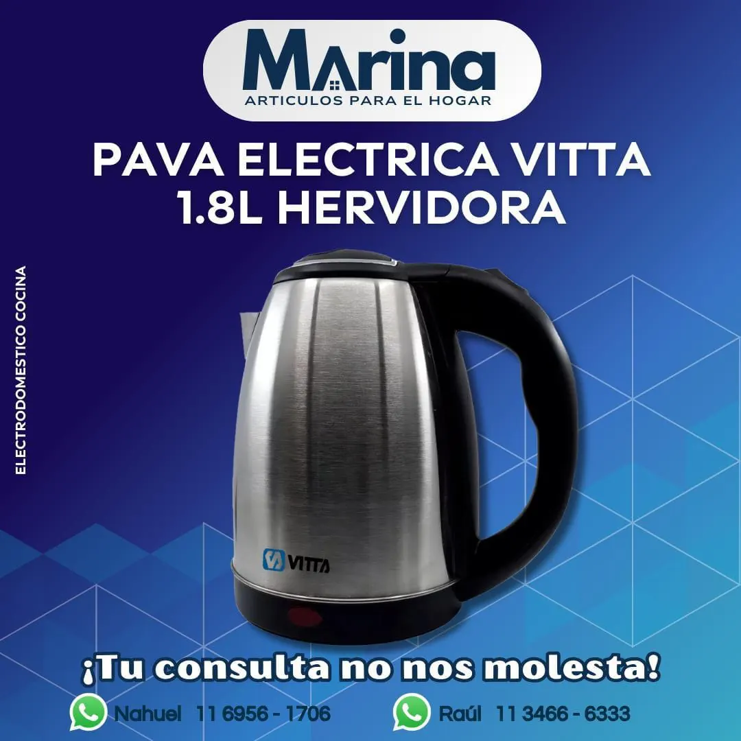 Pava Electrica Vitta 1.8 L Hervidora